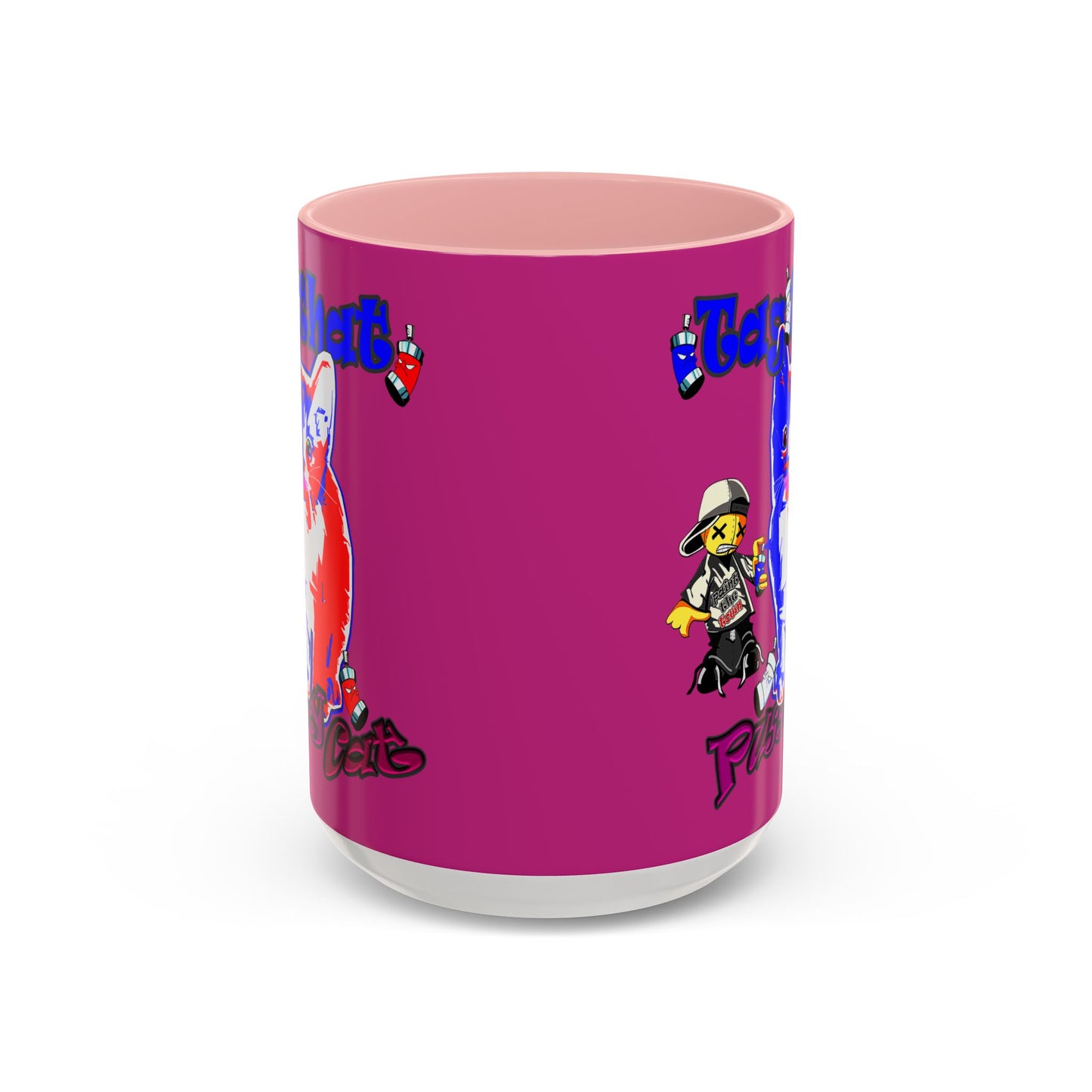 tag that - Accent Mug (pink)