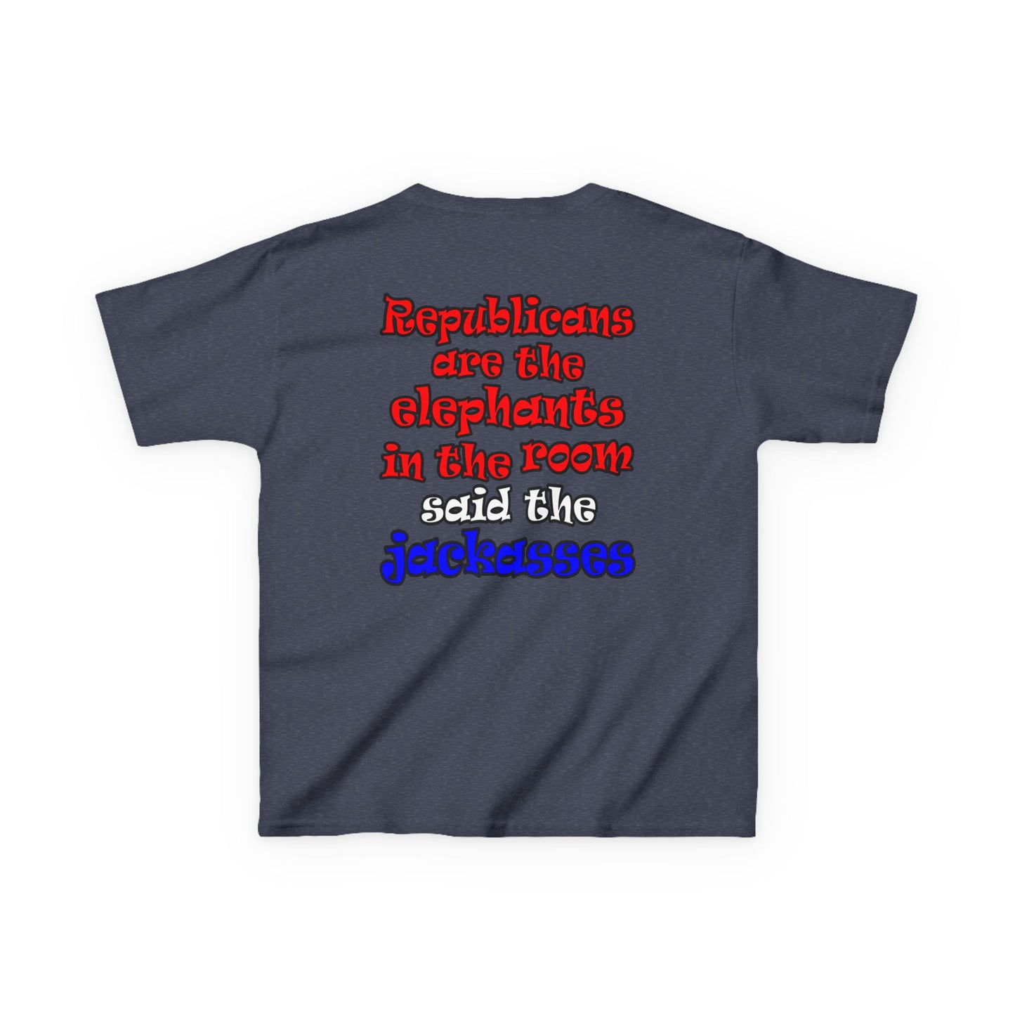 donkeys and elephants - Kids Heavy Cotton™ Tee