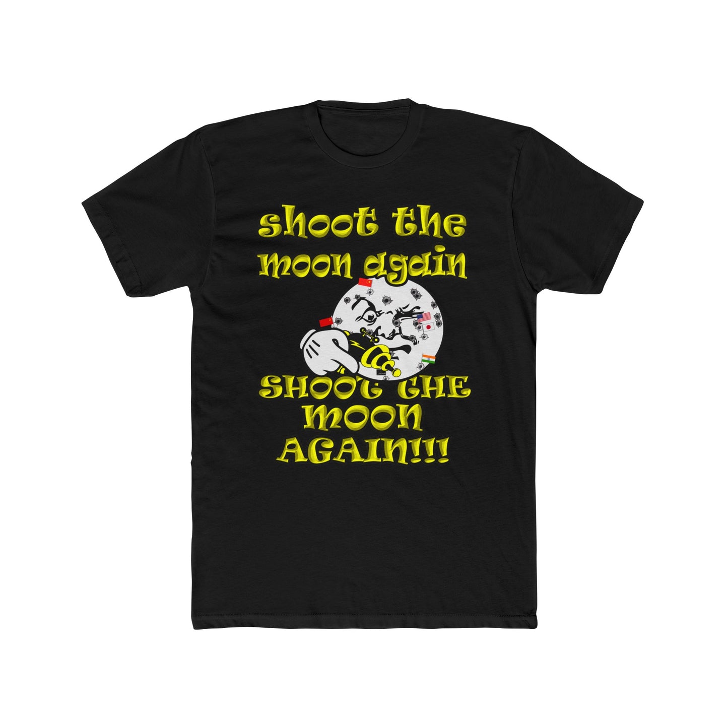 shoot the moon again - Men's Cotton Crew Tee