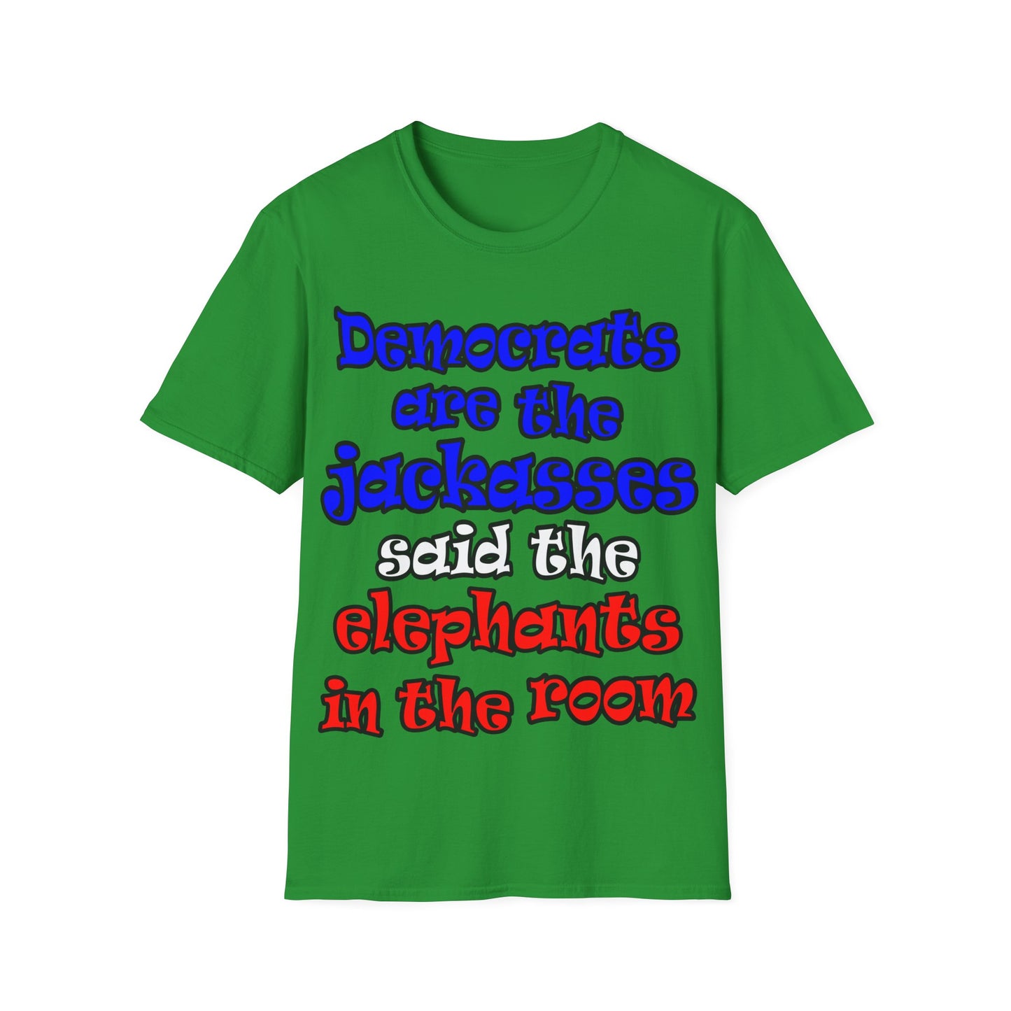 donkeys and elephants - Unisex Softstyle T-Shirt