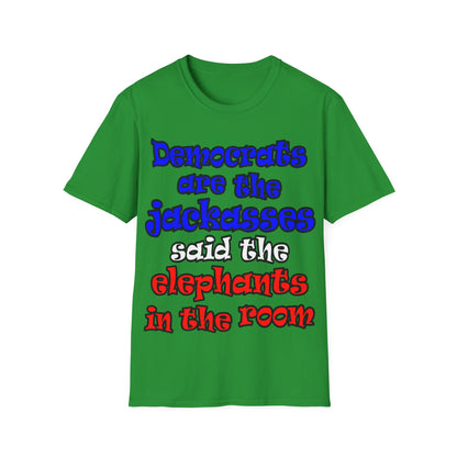 donkeys and elephants - Unisex Softstyle T-Shirt