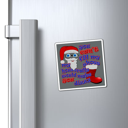 santa's shoes - Magnets - (dark grey)