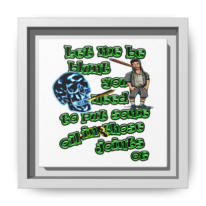 og - framed canvas art (white)