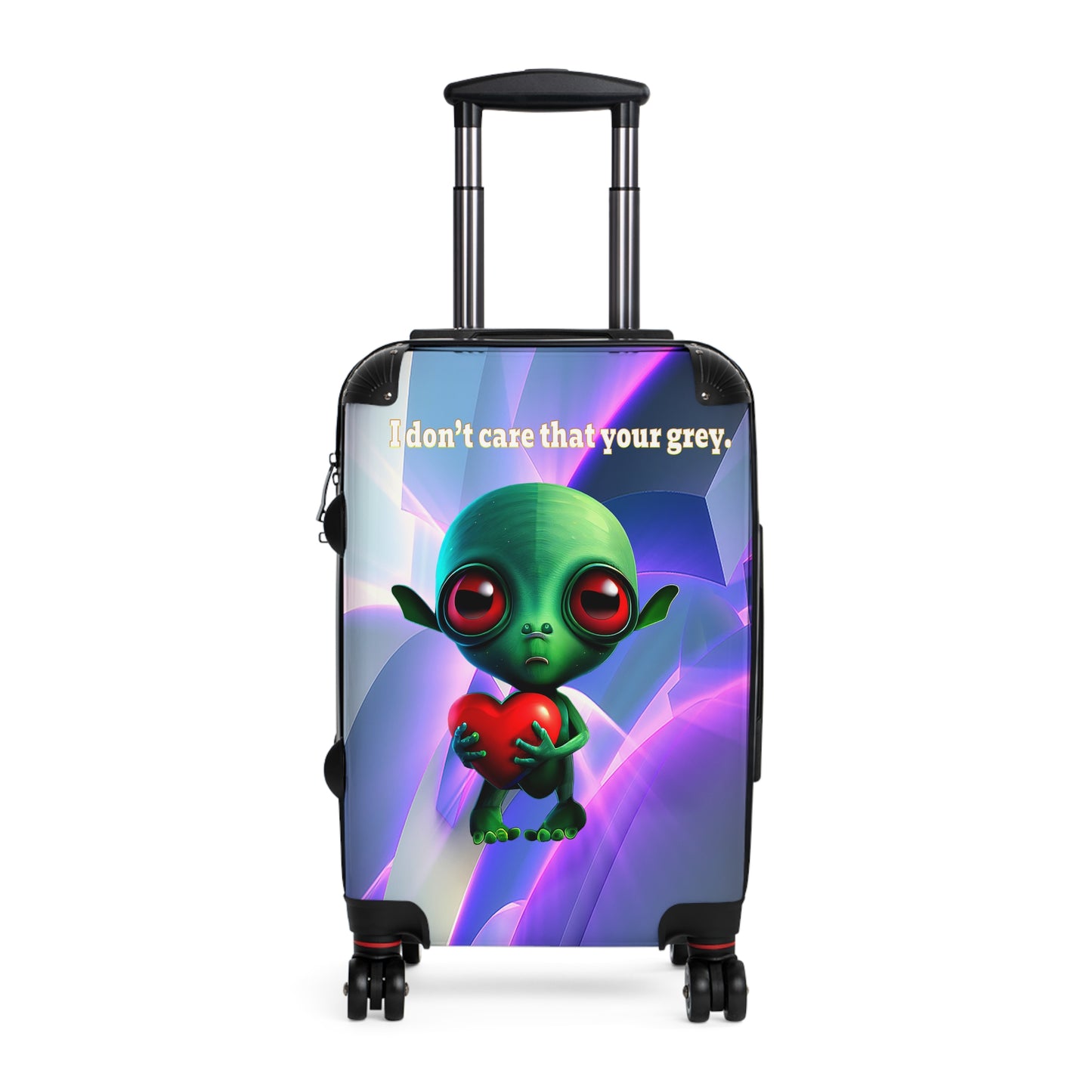 I don't care that your grey - Suitcase (grey-pink wave)