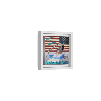 shoot for the stars - framed canvas art (brushed nickel)
