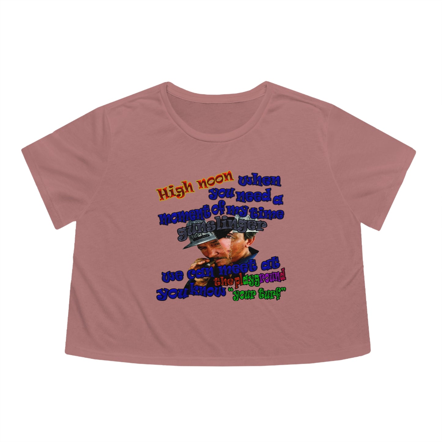 high noon - Women's Flowy Cropped Tee