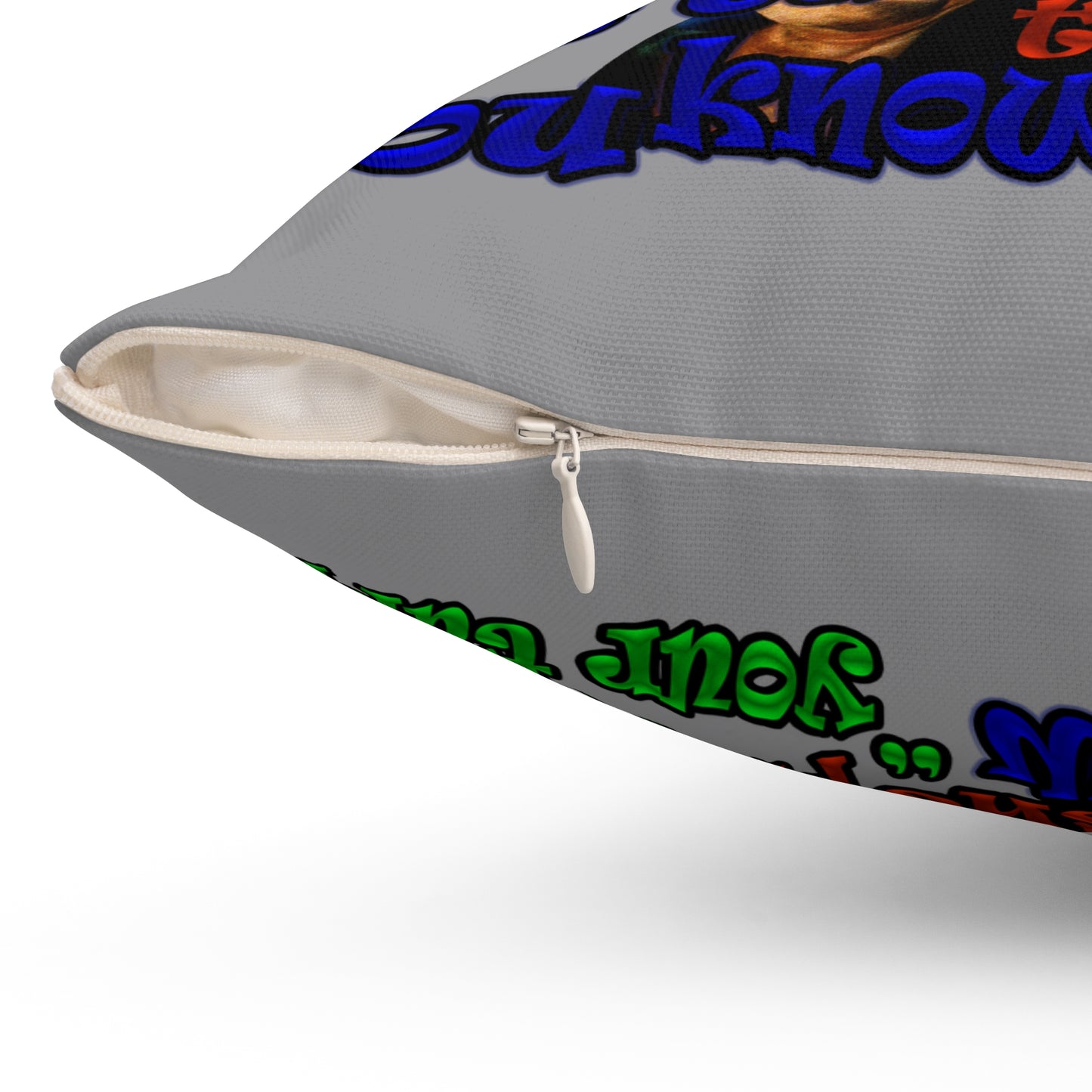 high noon - Spun Polyester Square Pillow - (grey)