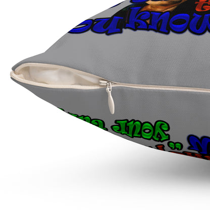 high noon - Spun Polyester Square Pillow - (grey)