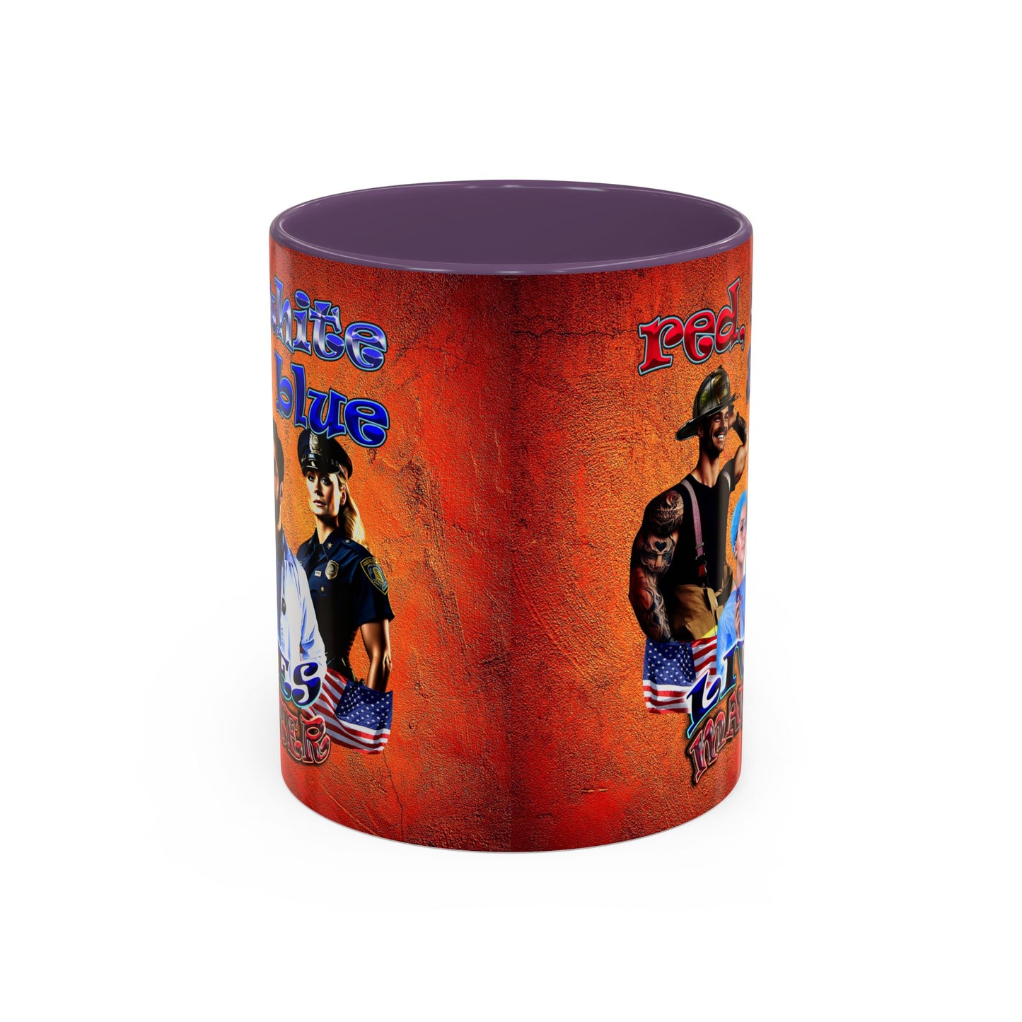 rw&b lives matter - Accent Mug (burnt orange)