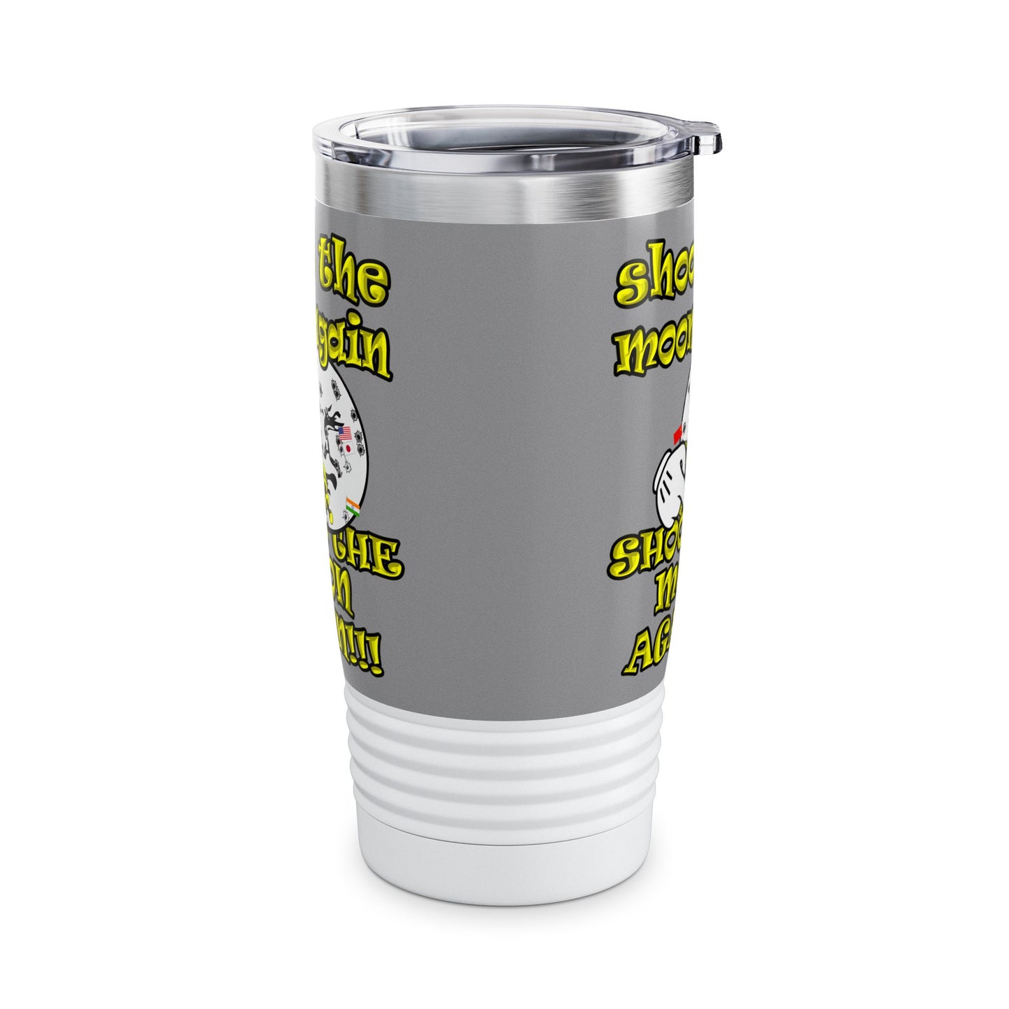 shoot the moon again - Ringneck Tumbler, 20oz (grey)