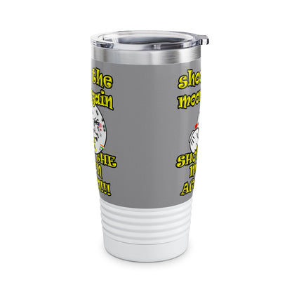 shoot the moon again - Ringneck Tumbler, 20oz (grey)