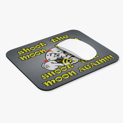 shoot the moon again - Mouse Pad (Rectangle) (grey-light grey)