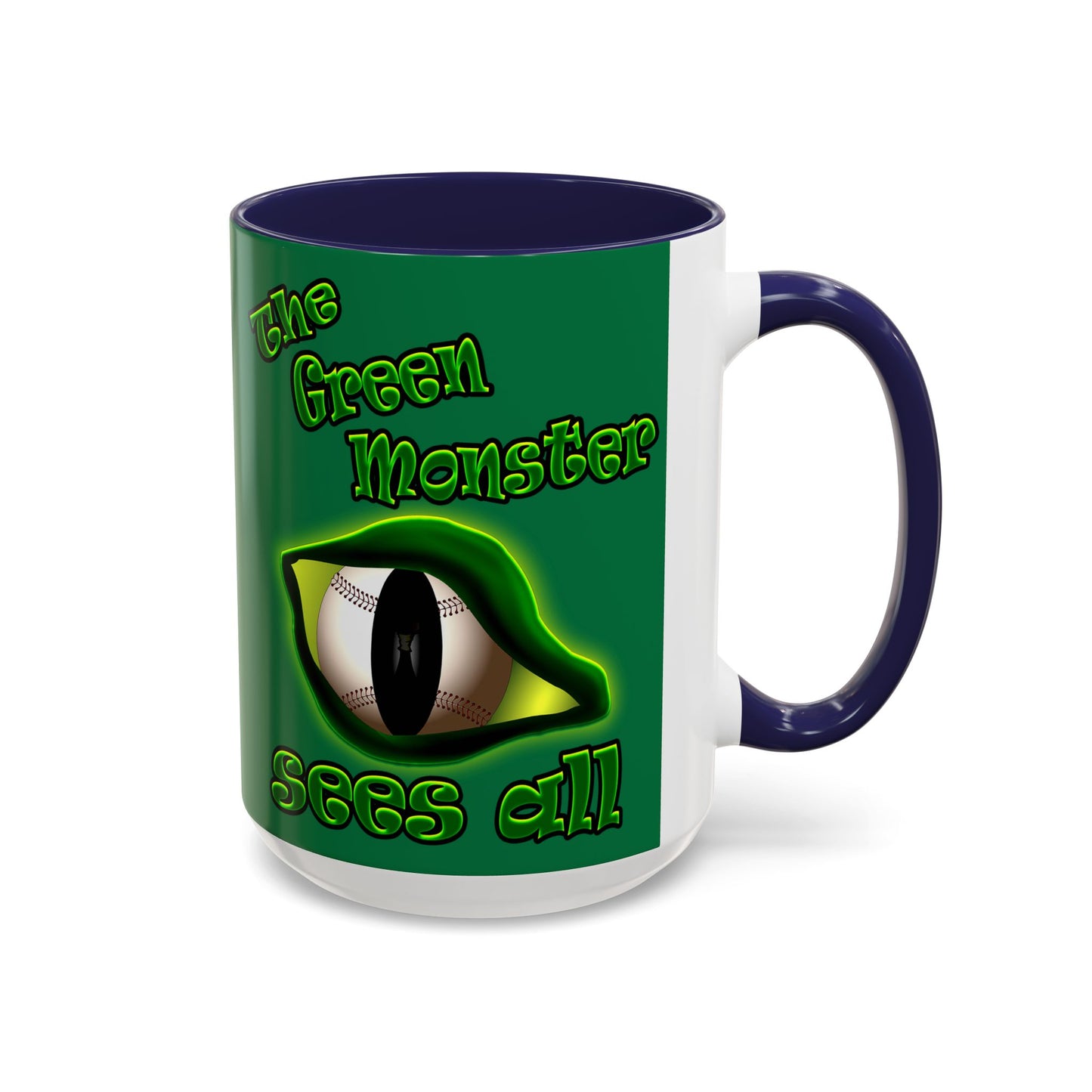 green monster - Accent Mug (dark green)