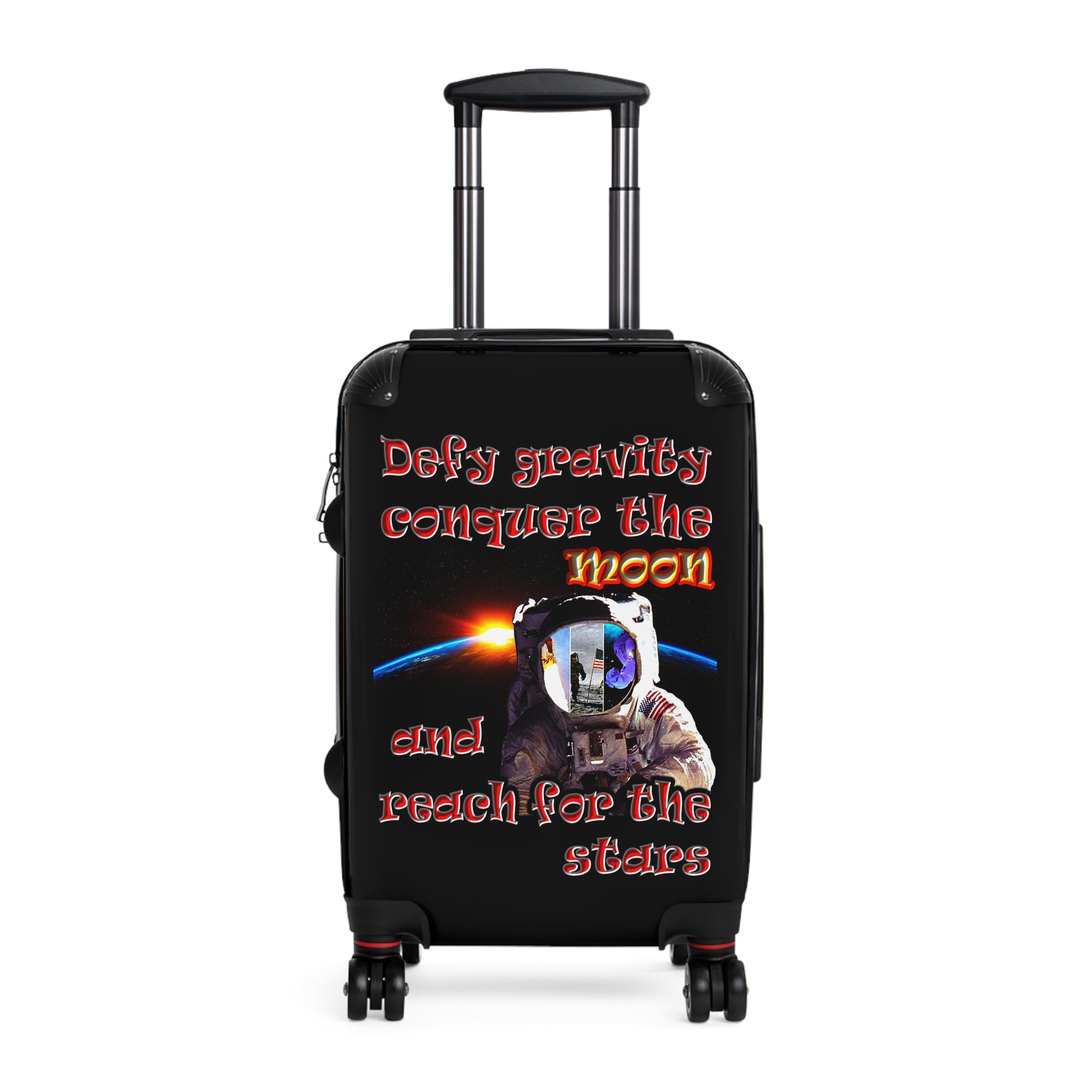 defy conquer reach - suitcase (black)