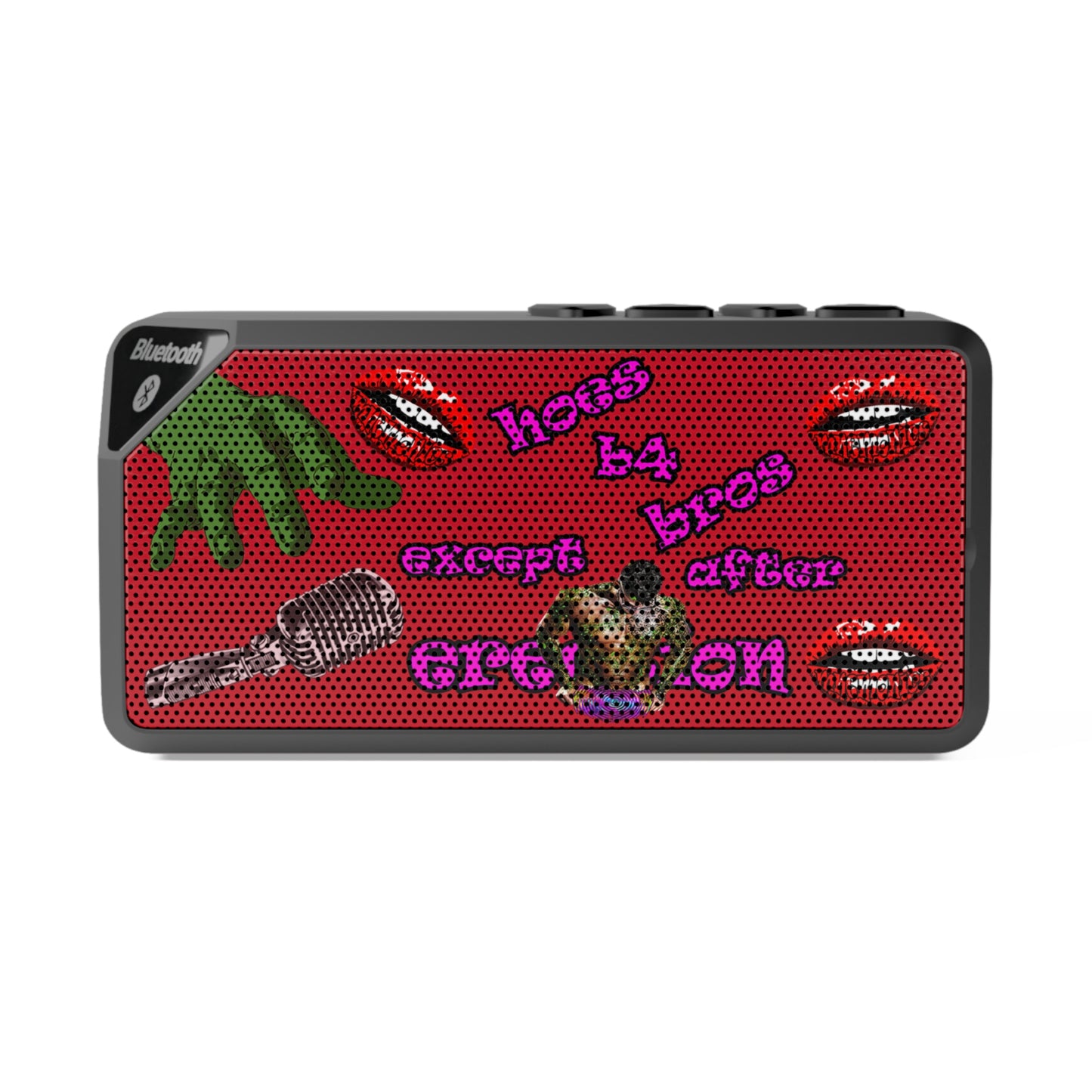 hoes b4 bros - Jabba Bluetooth Speaker (dark red)