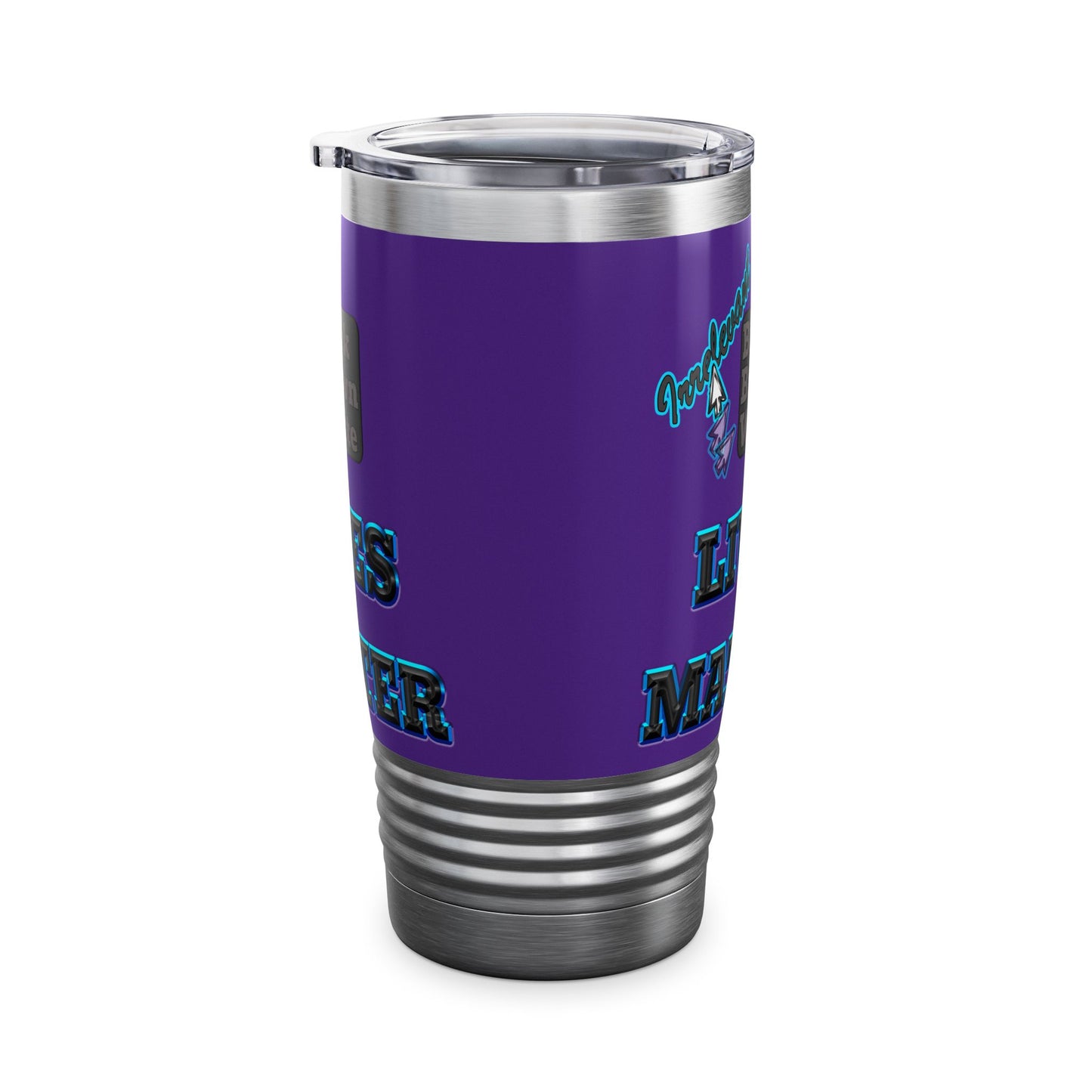 irrelevant - Ringneck Tumbler, 20oz (purple)