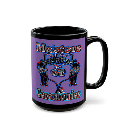 em cee squared - Black Mug (light purple)