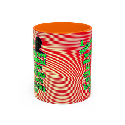 noticed you noticing - Accent Mug (yellow-orange wave)