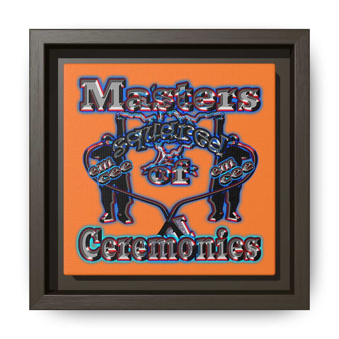 em cee squared - framed canvas art (crusta)