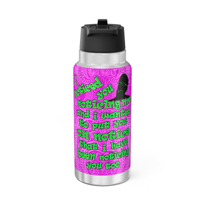 noticed you noticing - Gator Tumbler, 32oz  (pink swirl)