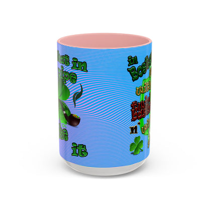 celtics logo - Accent Mug (light blue-purple wave)