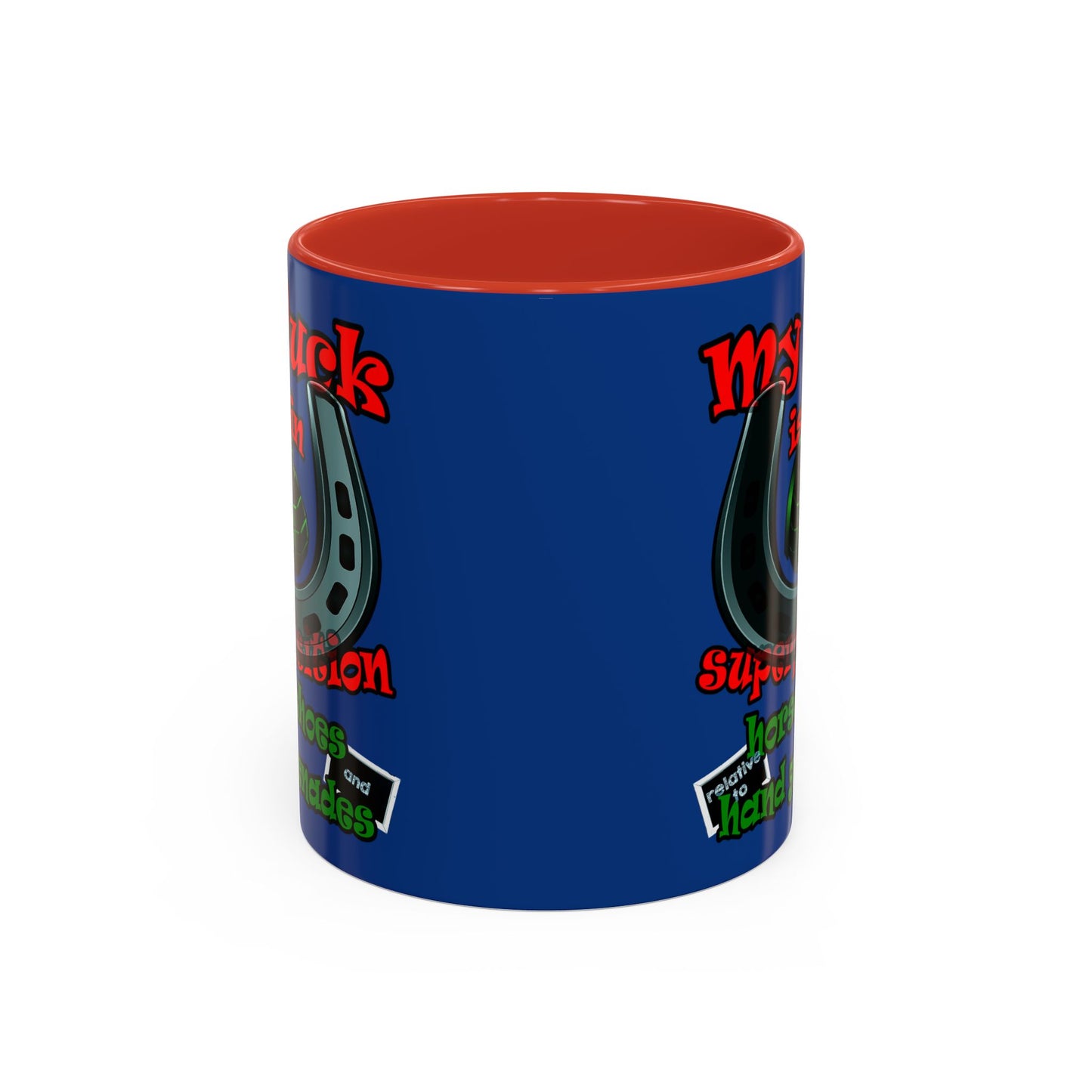 my luck - Accent Mug (dark blue)