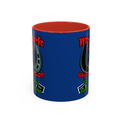 my luck - Accent Mug (dark blue)