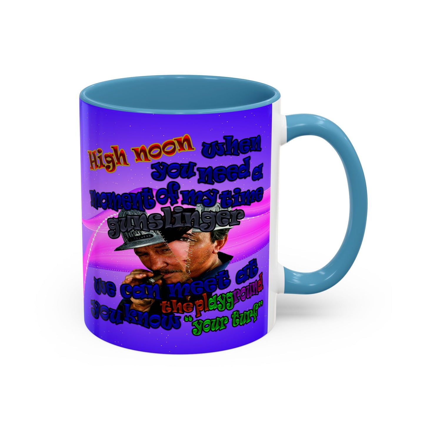 high noon - Accent Mug (purple-pink wave)
