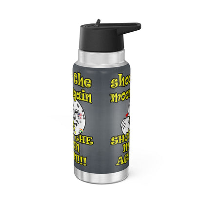 shoot the moon again - Gator Tumbler, 32oz  (grey-light grey)