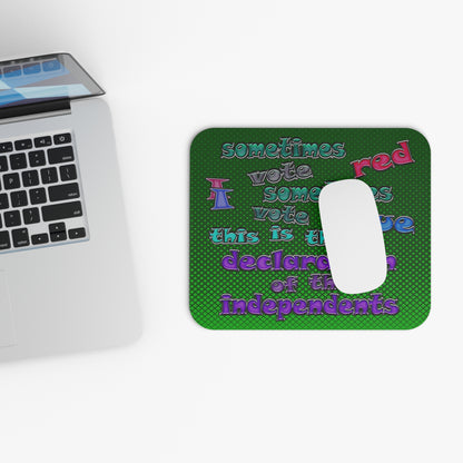 declaration of the independents - Mouse Pad (Rectangle) (logo green)