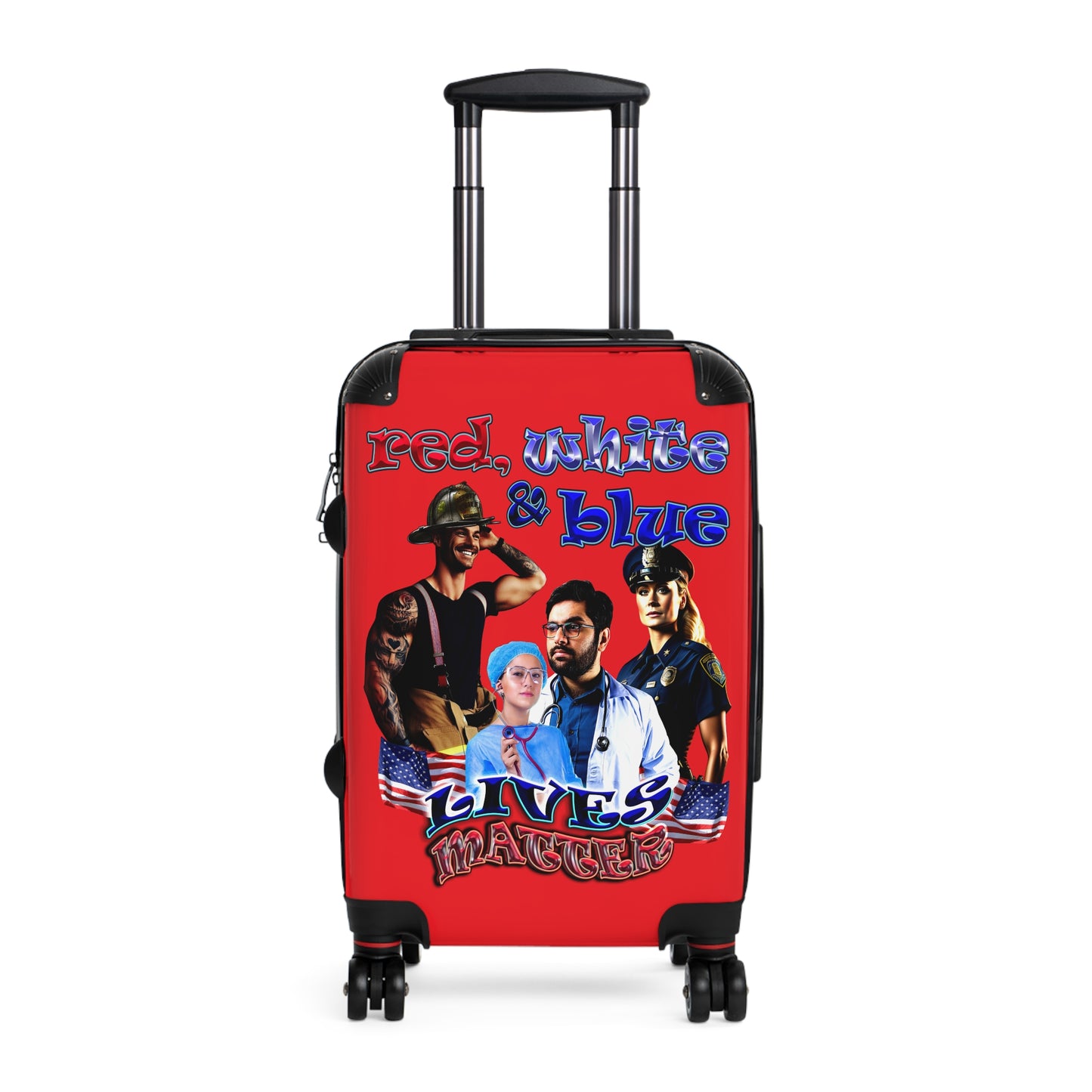 rw&b lives matter - Suitcase (red)