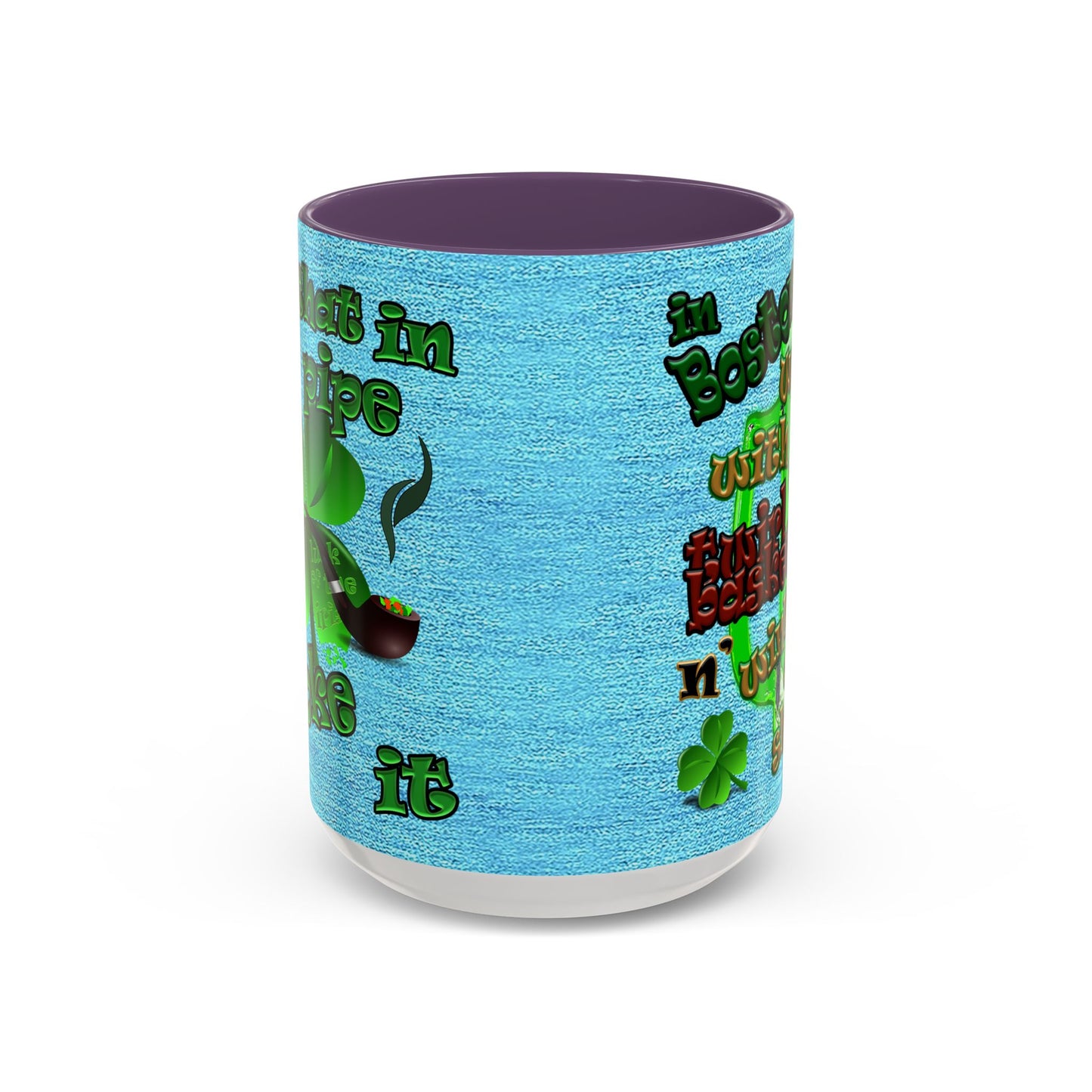 celtics logo - Accent Mug (faded blue)