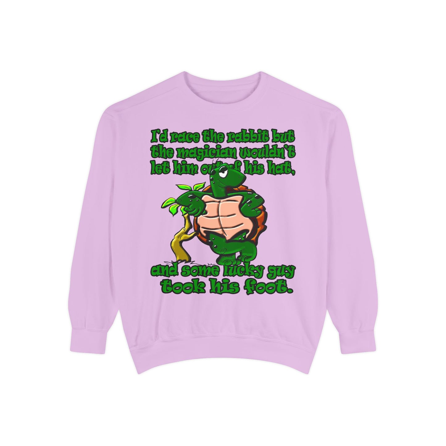 turtle race - Unisex Garment-Dyed Sweatshirt