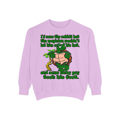 turtle race - Unisex Garment-Dyed Sweatshirt