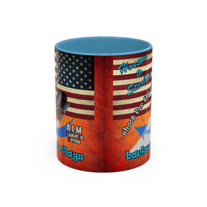 shoot for the stars - Accent Mug (burnt orange)