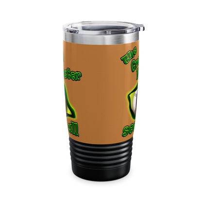 green monster - Ringneck Tumbler, 20oz (light brown)