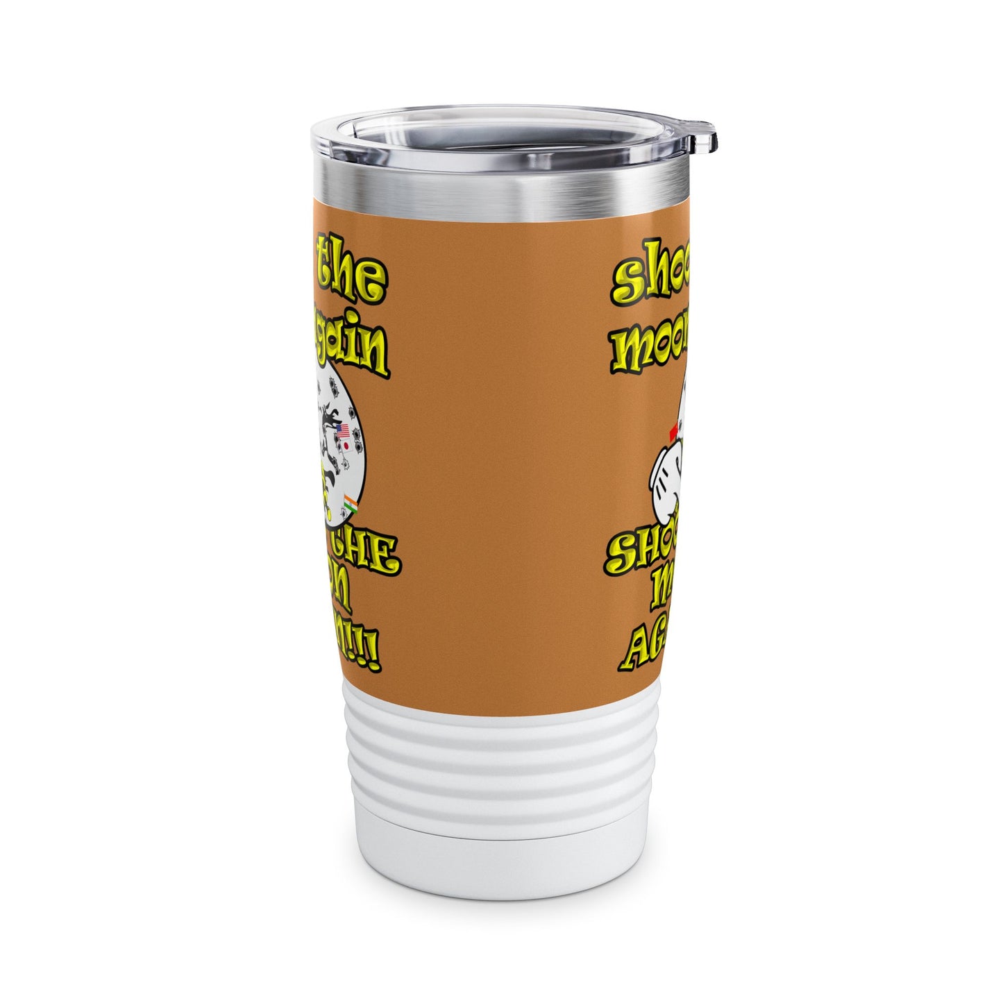 shoot the moon again - Ringneck Tumbler, 20oz (light brown)