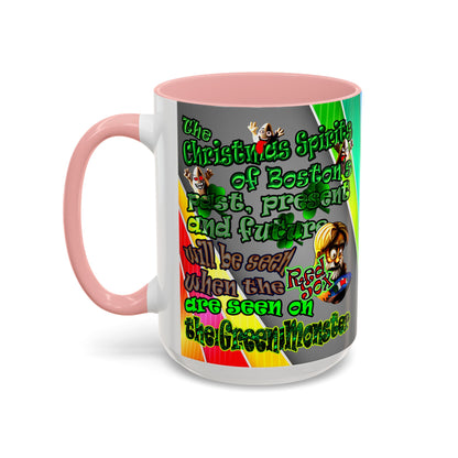 christmas spirits of boston - Accent Mug (rainbow split)