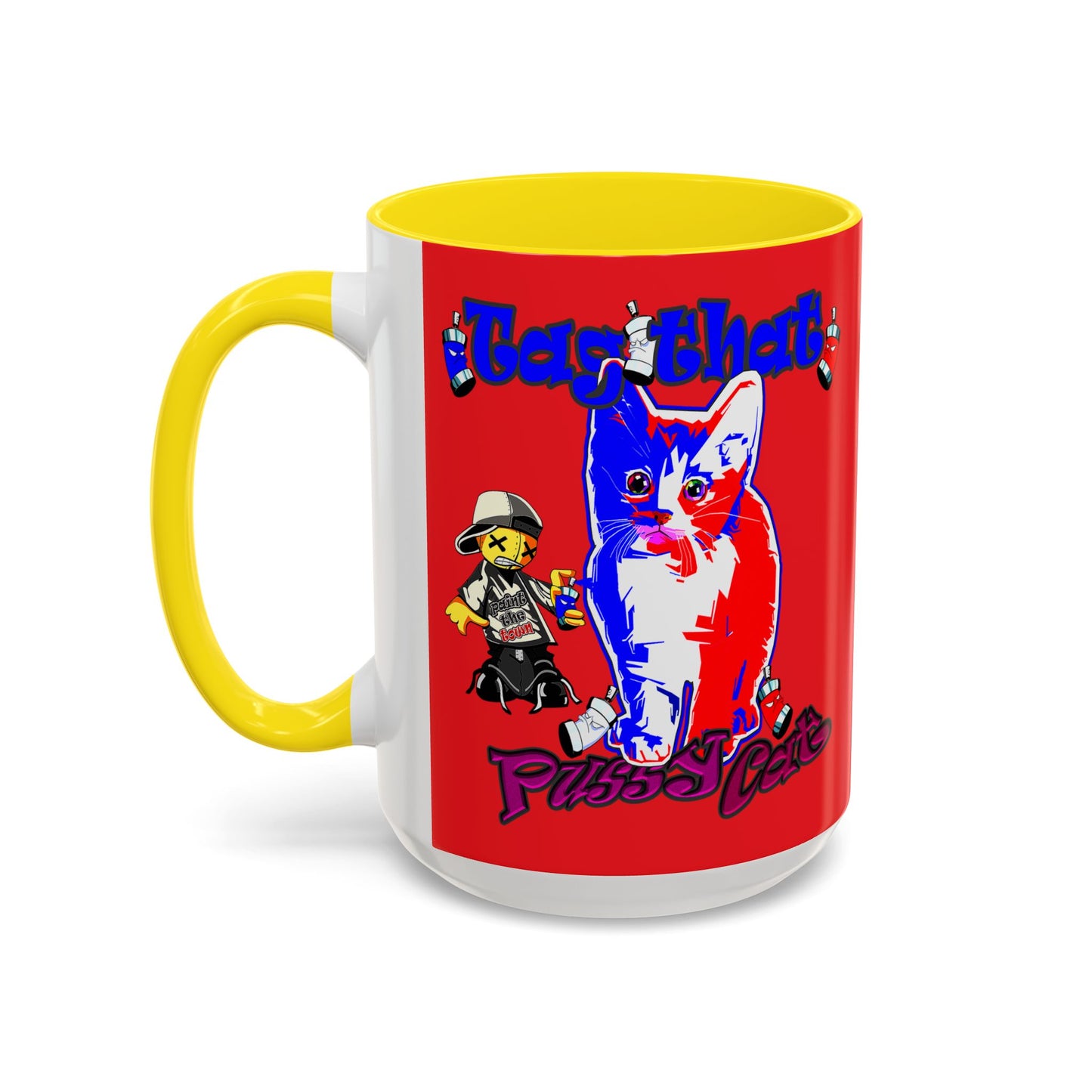tag that - Accent Mug (red)