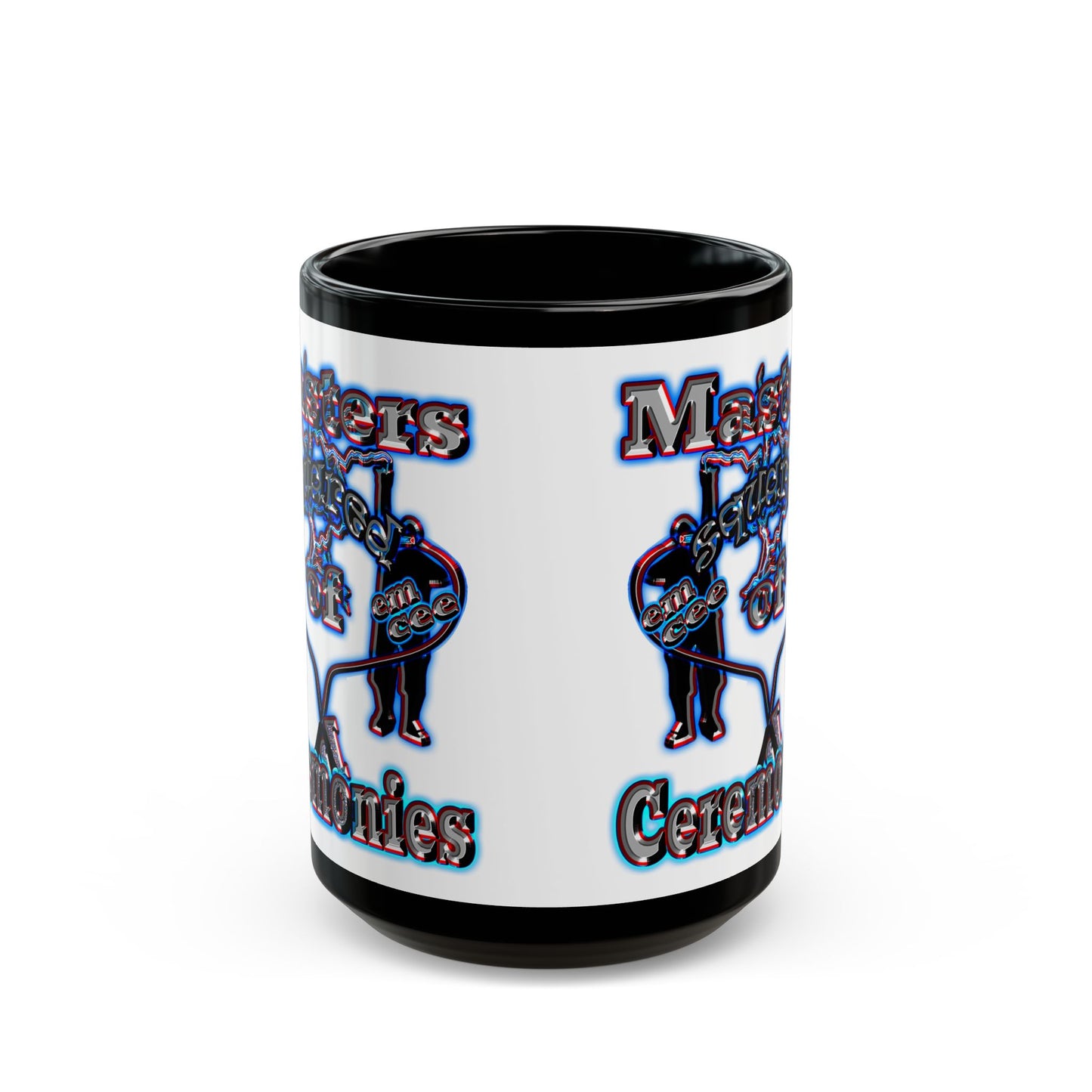 em cee squared - Black Mug (white)