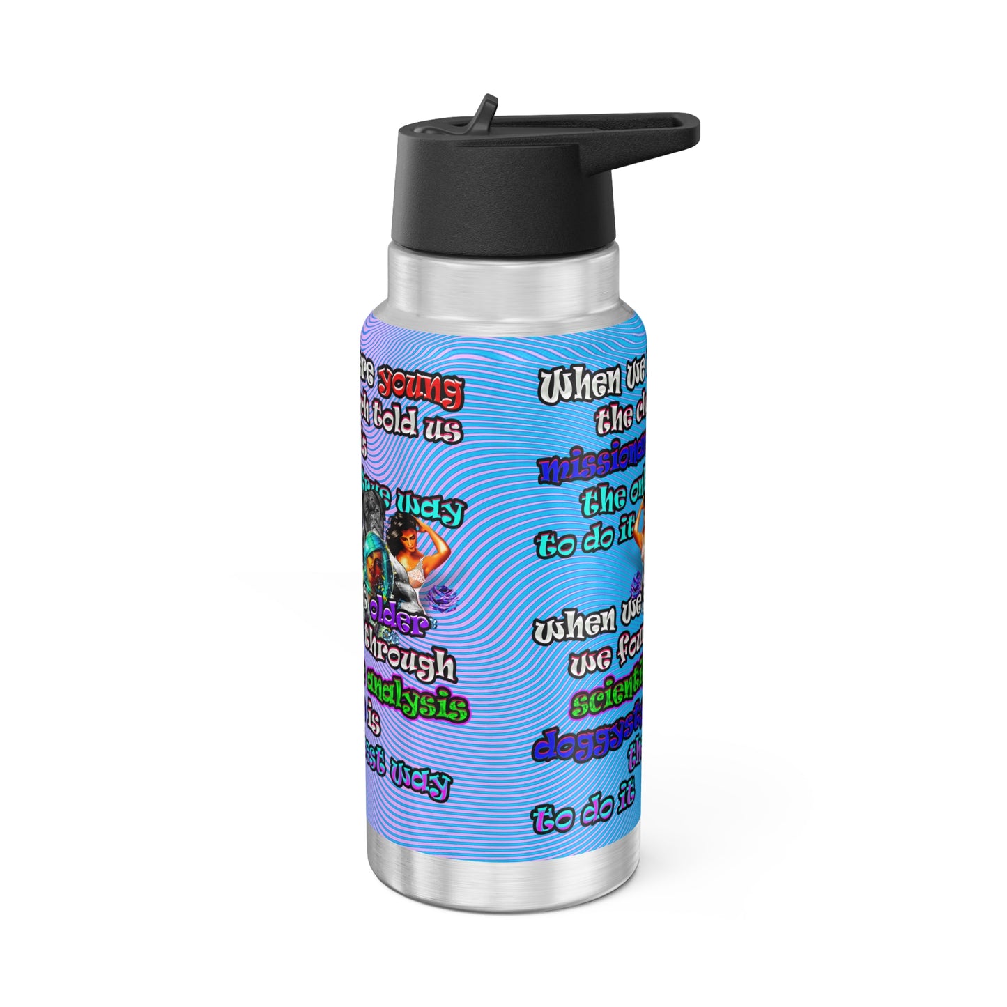 doggystyle - Gator Tumbler, 32oz  (light blue-purple wave)