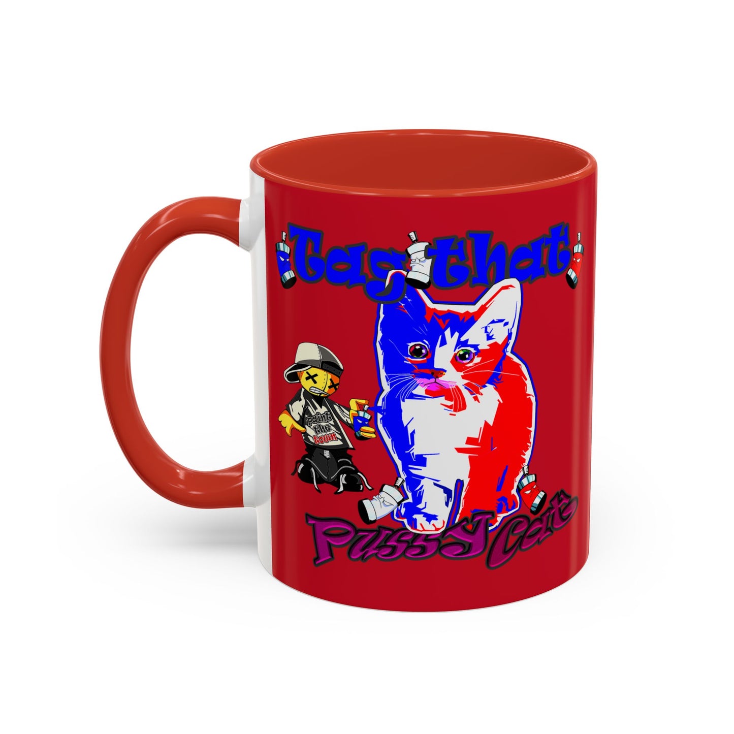tag that - Accent Mug (dark red)