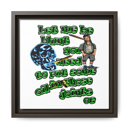 og - framed canvas art (white)
