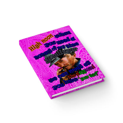 high noon - journal-blank (pink swirl)