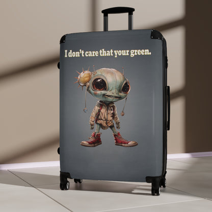 I don't care that your green - Suitcase (grey-light grey)