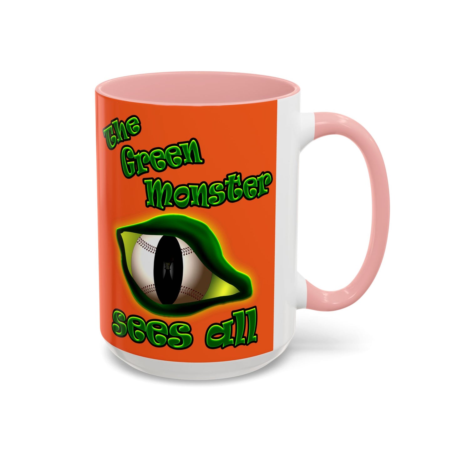 green monster - Accent Mug (orange)