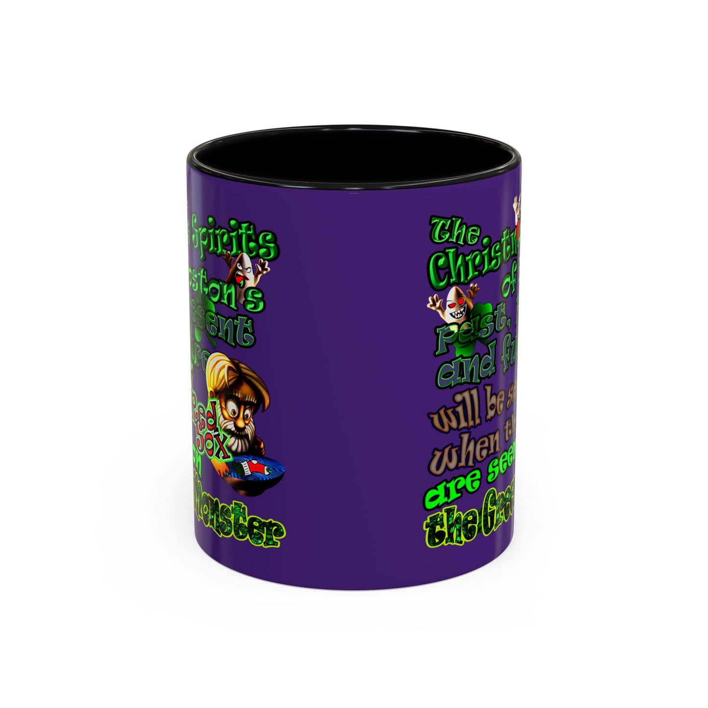 christmas spirits of boston - Accent Mug (purple)