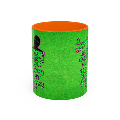 noticed you noticing - Accent Mug (green turf)