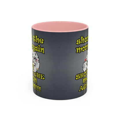 shoot the moon again - Accent Mug (grey-light grey)