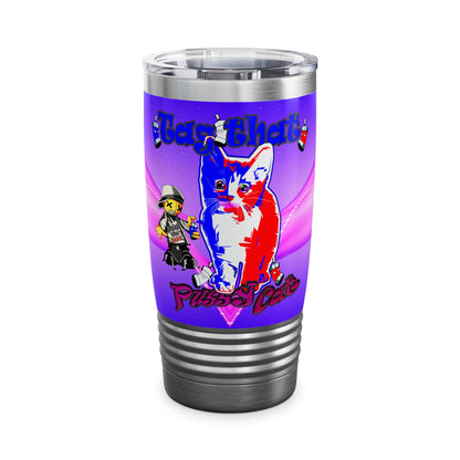 tag that - Ringneck Tumbler, 20oz (purple-pink wave)